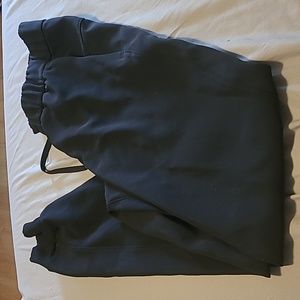 Black lulu track pants